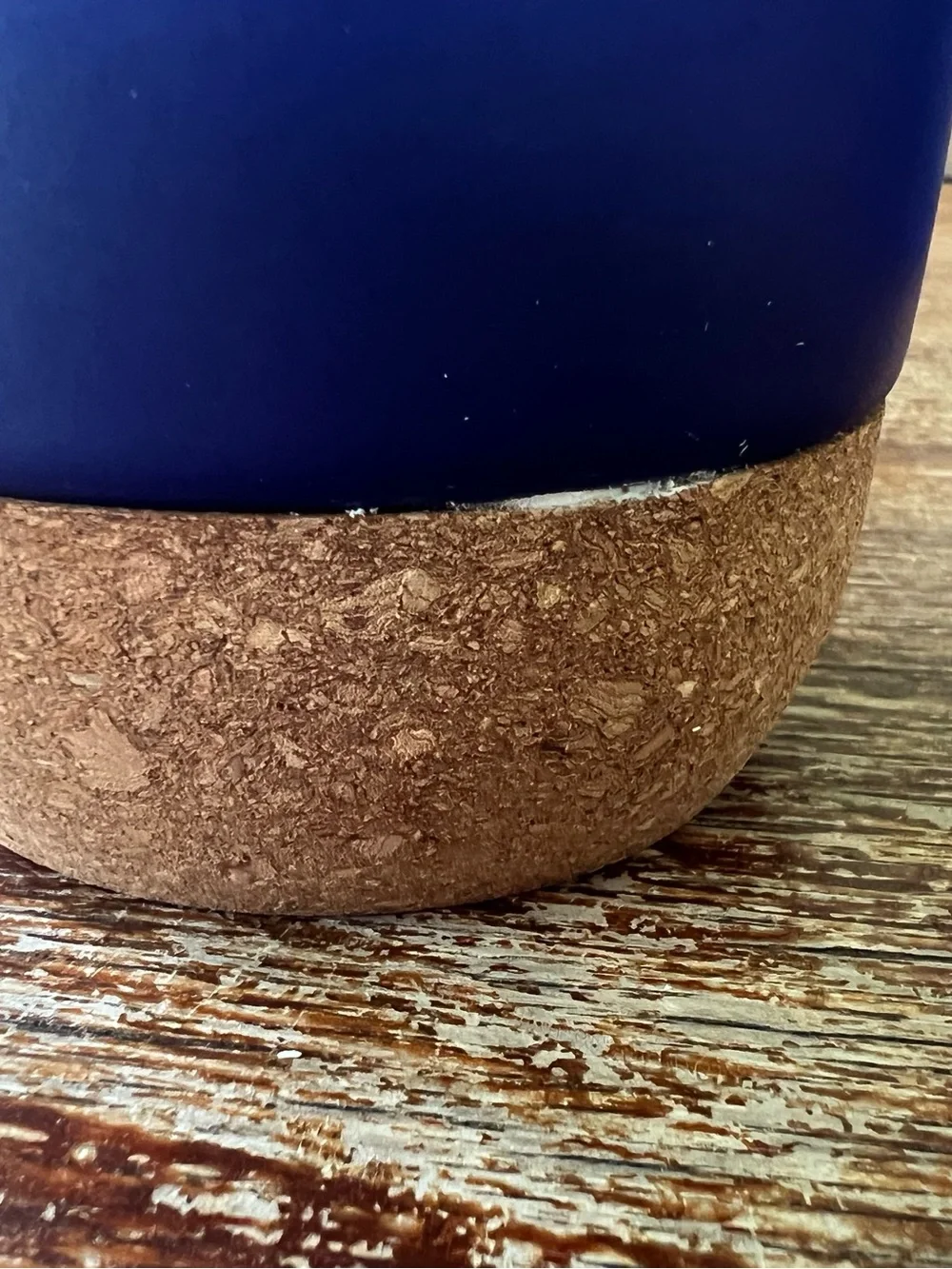 Disney Saratoga Springs Resort Ceramic Travel Mug Set 2 Cork Base Blue Lids 12oz - Picture 11 of 12